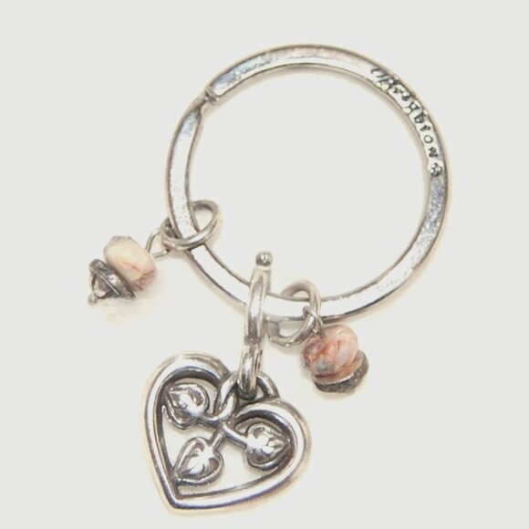 NWOT Vintage (2000) Brighton Heart Charm Key Fob - Picture 1 of 7